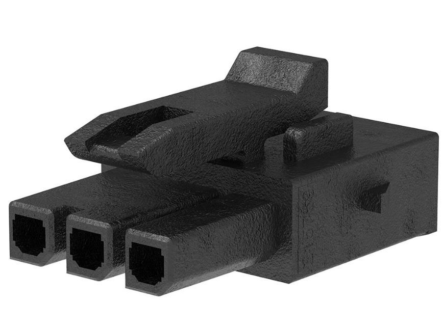 Molex, 215759-1003 Receptacle Crimp Connector Housing, 3mm Pitch, 3 Way, 1 Row Horizontal