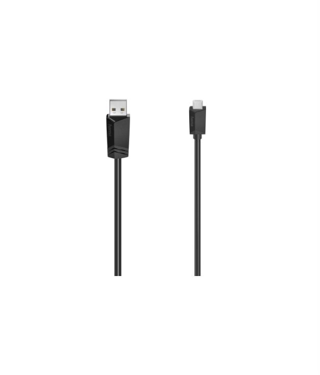 Hama USB 2.0, Male Micro USB B to Male USB A, 480Mbps, 3m