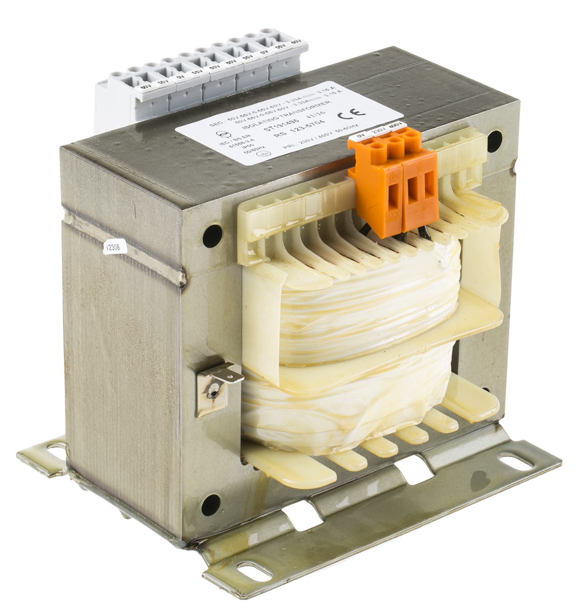 RS PRO 800VA 4 Output Chassis Mounting Transformer, 4 x 0-55-60V ac, IEC 61558-2-4