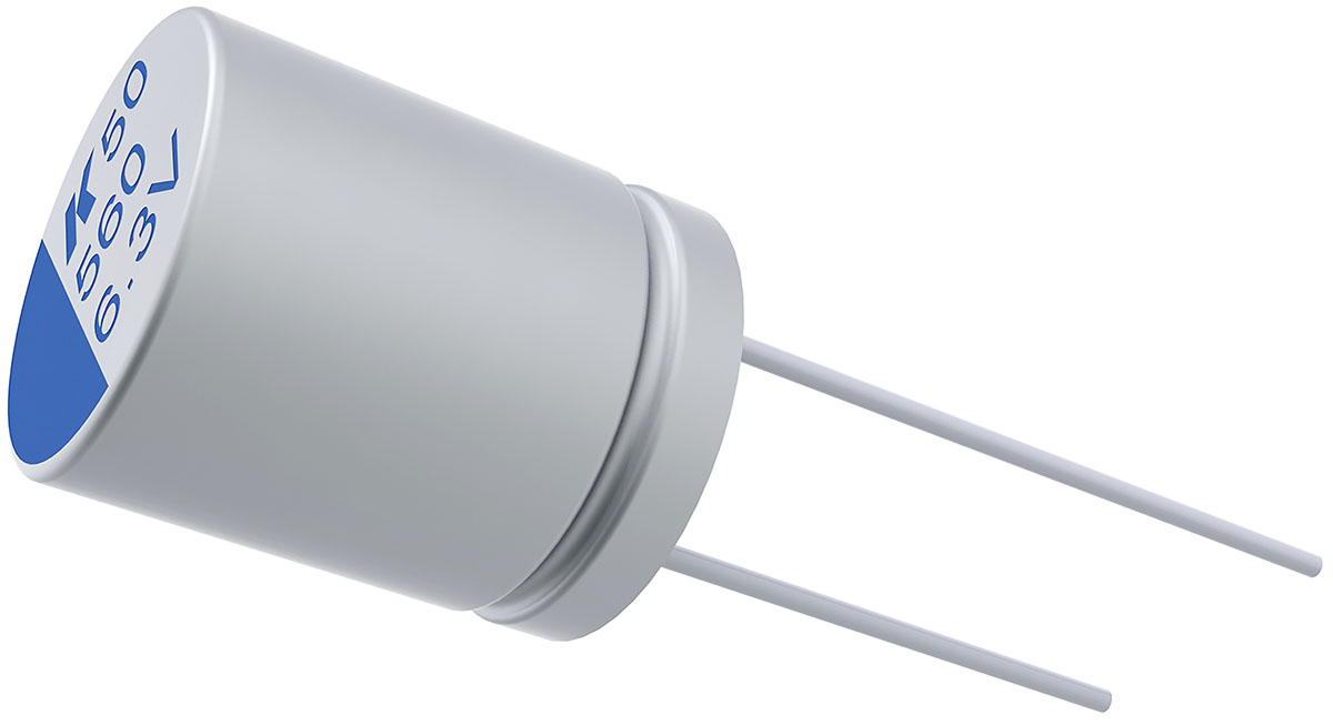 KEMET 470μF Through Hole Polymer Capacitor, 10V dc