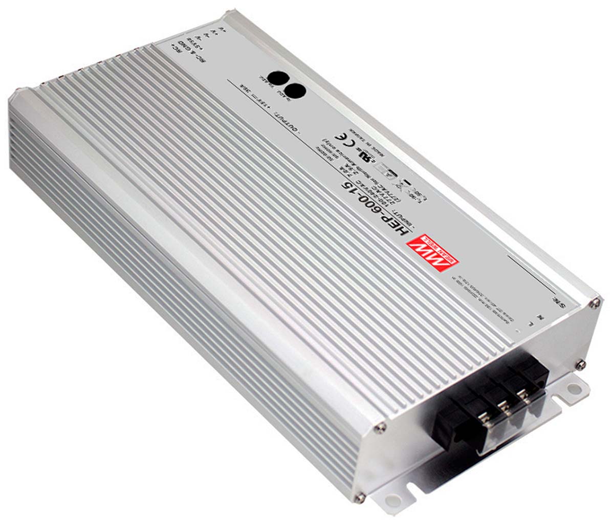 MEAN WELL Switching Power Supply, HEP-600-48, 48V dc, 12.5A, 600W, 1 Output, 127 → 431 V dc, 90 → 305 V
