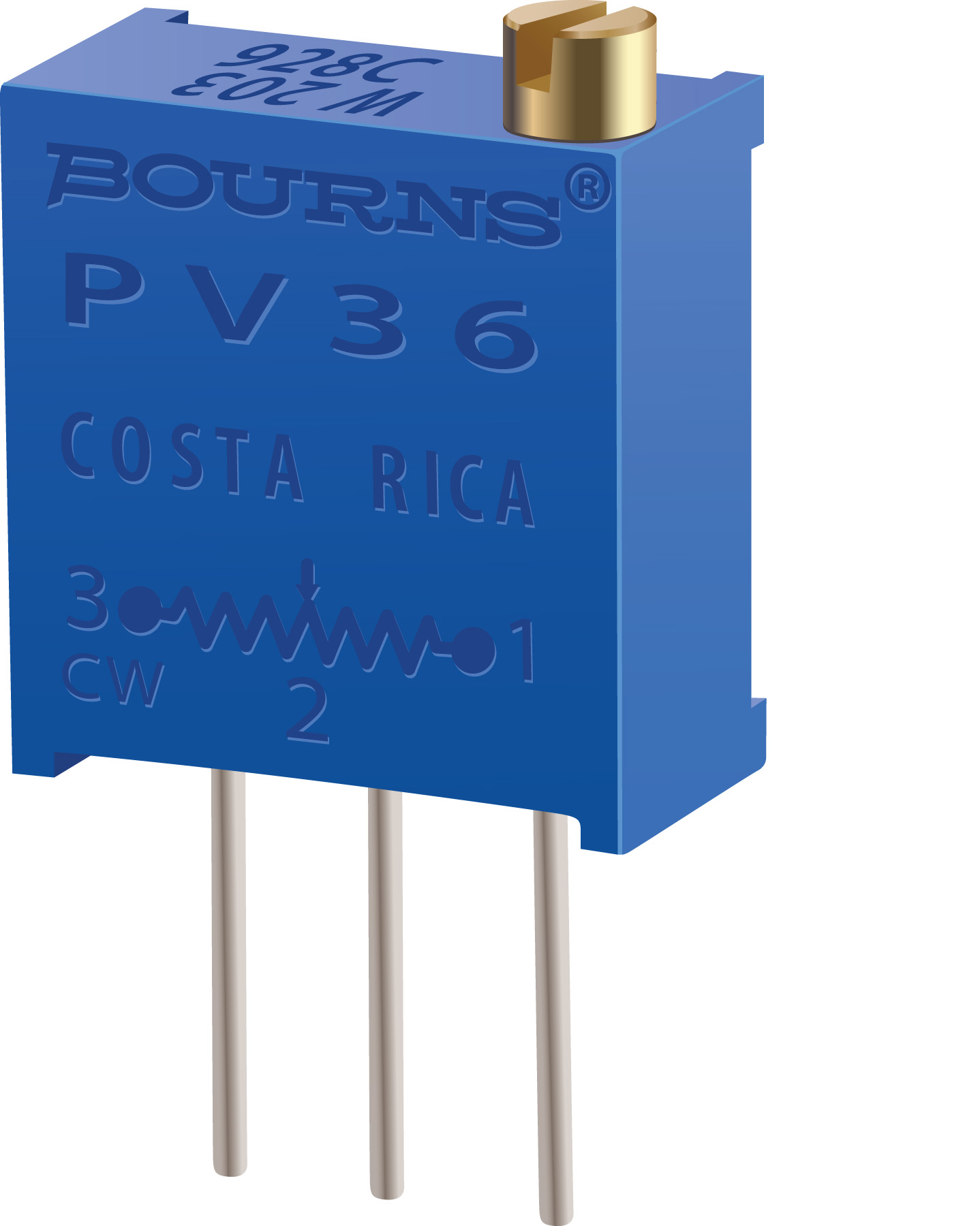 SMD Trimmer Potentiometer 0.5W Side Adjust Bourns, PV36