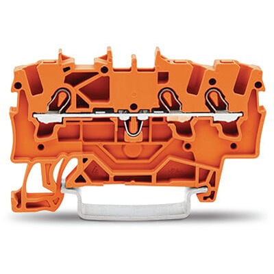 WAGO 2001-1302 TOPJOB S Series Orange, 1.5mm², 1-Level, Push-In Cage Clamp Termination, ATEX, EAC Ex, IECEx