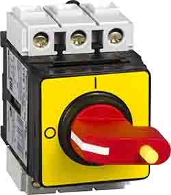 Schneider Electric 3P Pole Isolator Switch - 40A Maximum Current, 11kW Power Rating, IP65