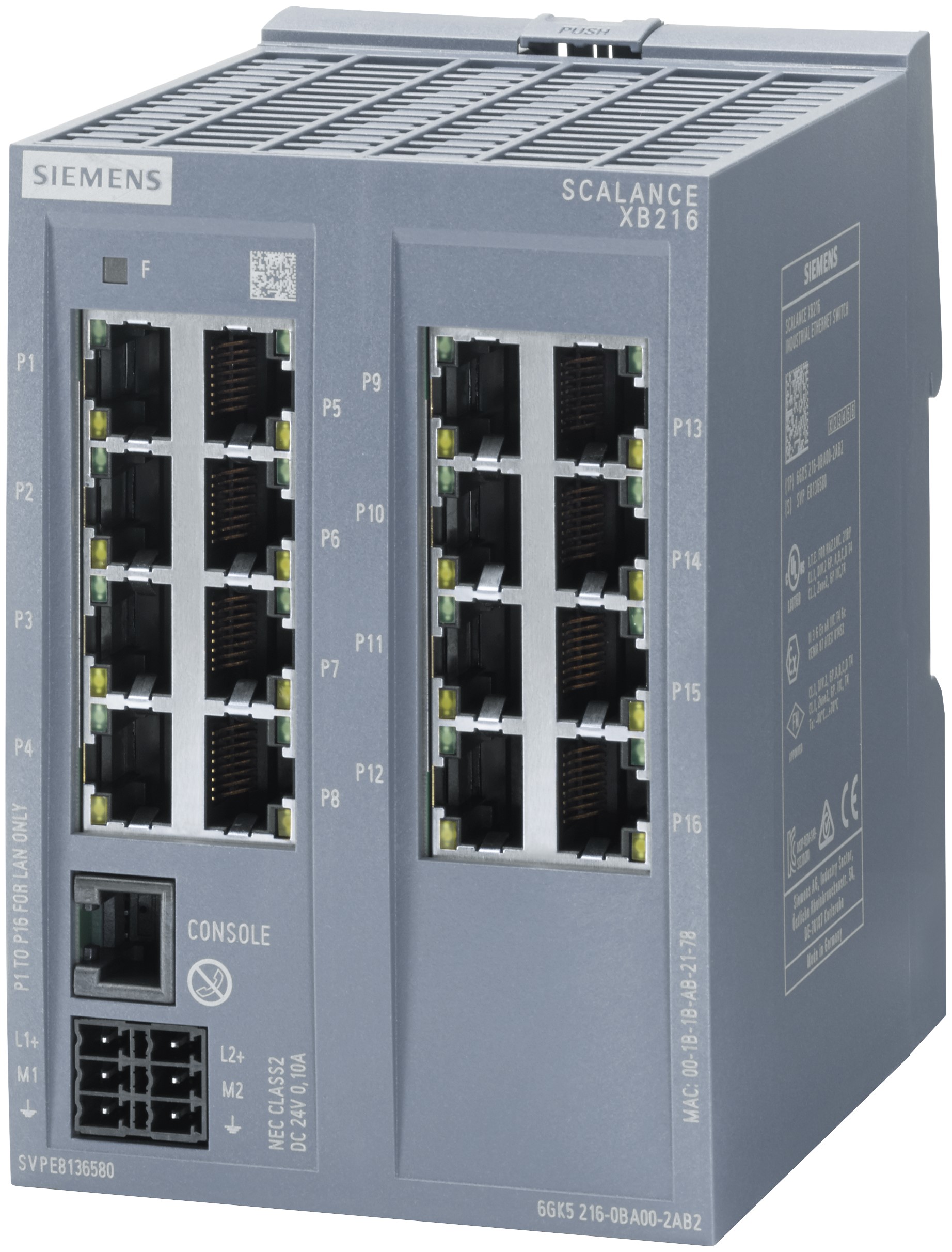 Siemens Managed Switch 1, 16 Port Ethernet Switch