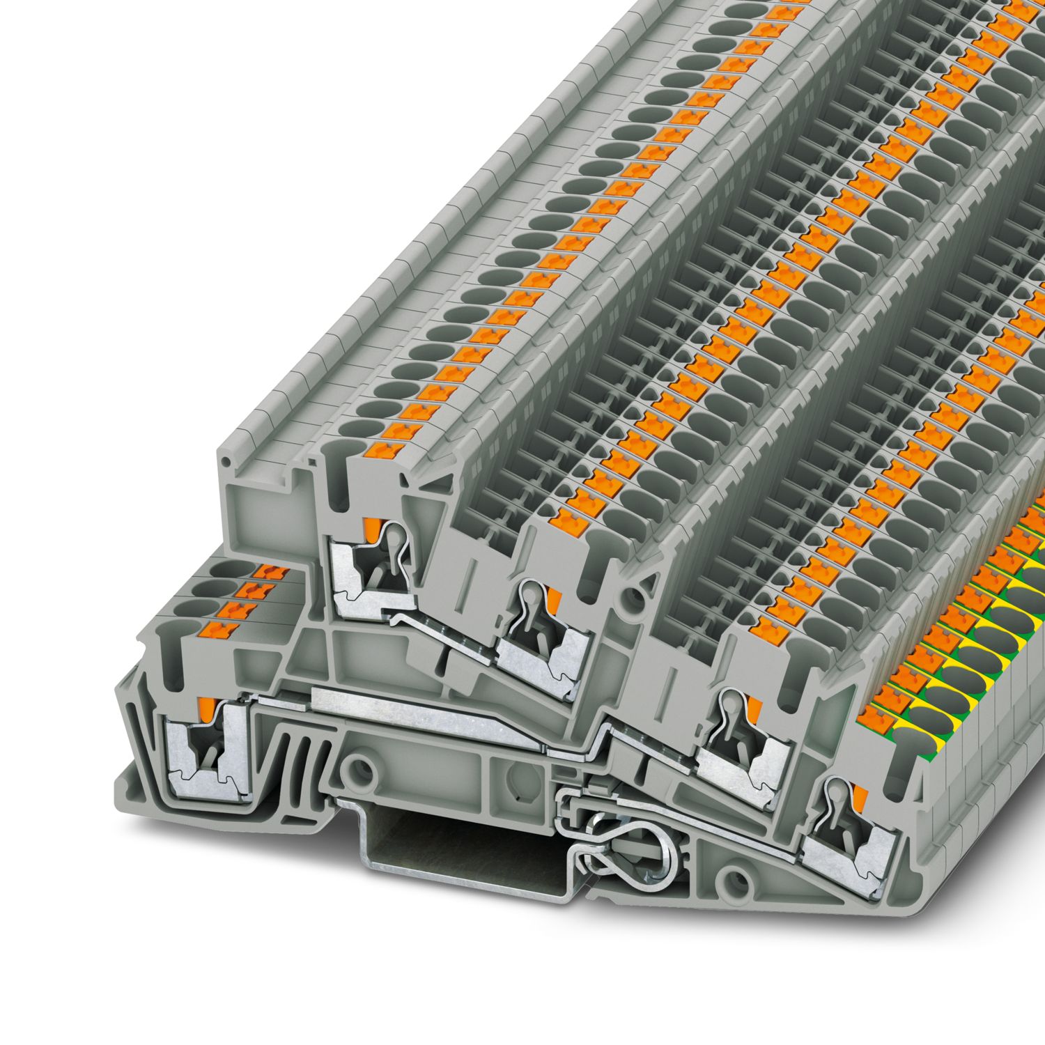 Phoenix Contact 5-Way Earth Terminal Block, 12 AWG Wire, Push In