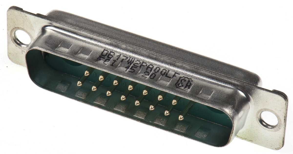 Amphenol Communications Solutions DW 17 Way Panel Mount D-sub Connector Plug