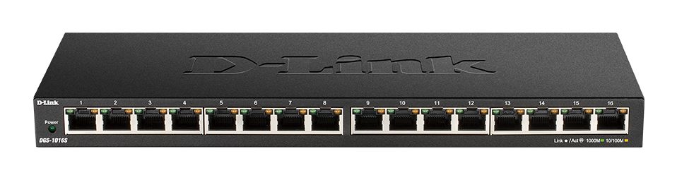 D-Link 16-Port Gigabit Unmanaged Switch, Unmanaged 16 Port Gigabit Switch, EU