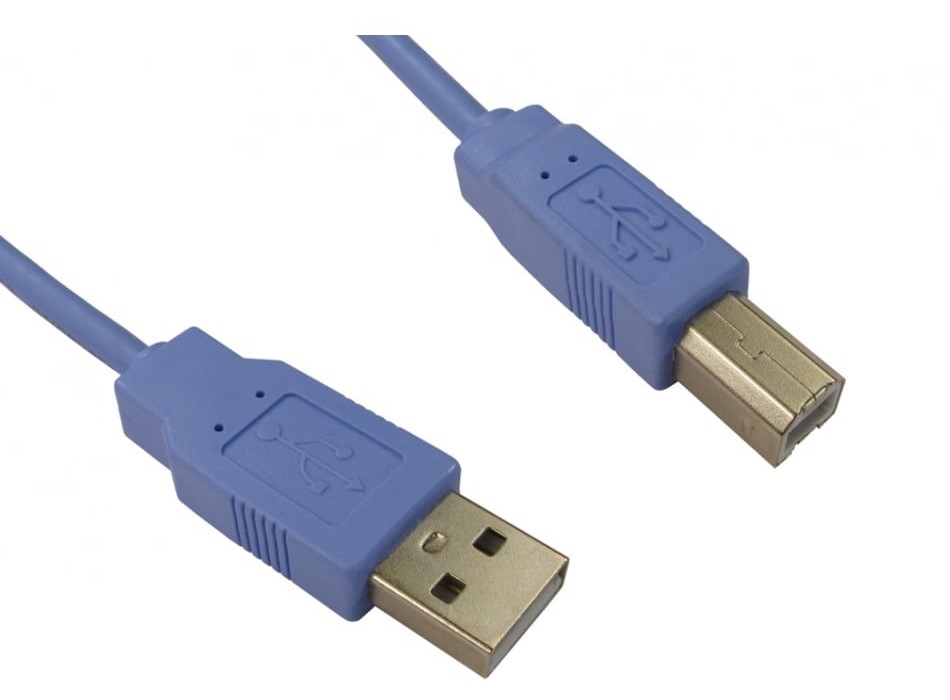 RS PRO USB 2.0, Male USB A to Male USB B, 480Mbps, 1.8m