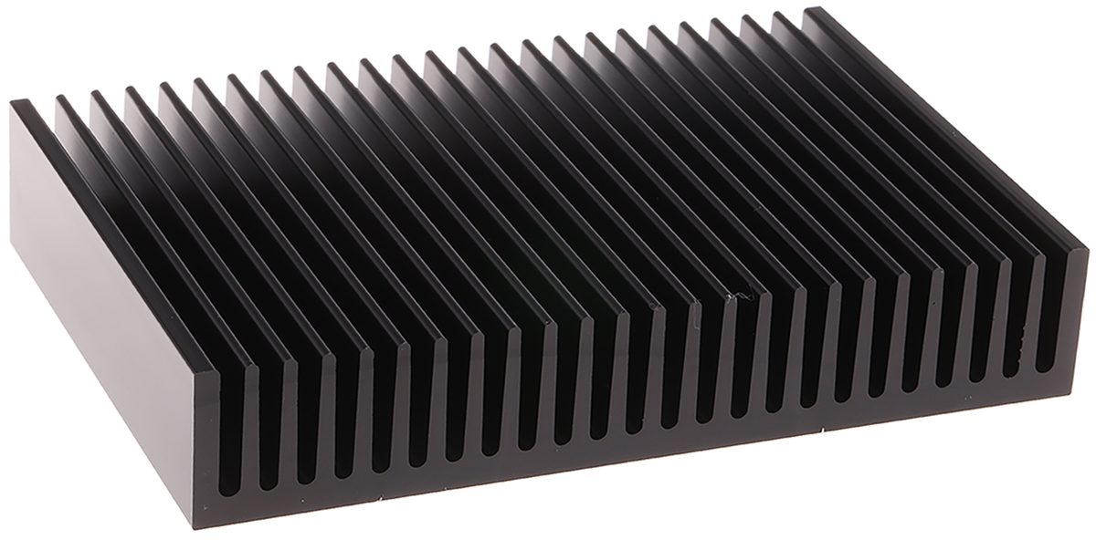 Fischer Elektronik Heatsink, Universal Rectangular Alu, 1.3K/W, 100 x 150 x 27mm