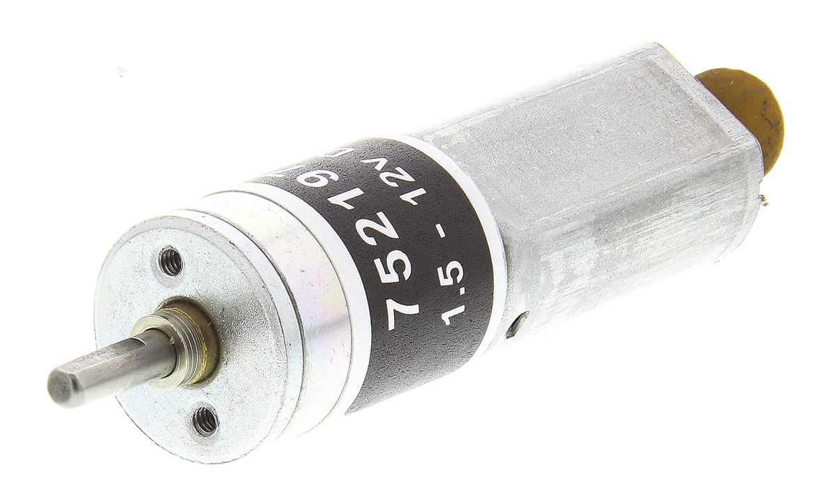 RS PRO Brushed Geared DC Geared Motor, 0.394 W, 12 V dc, 16 Ncm, 60 rpm, 3mm Shaft Diameter