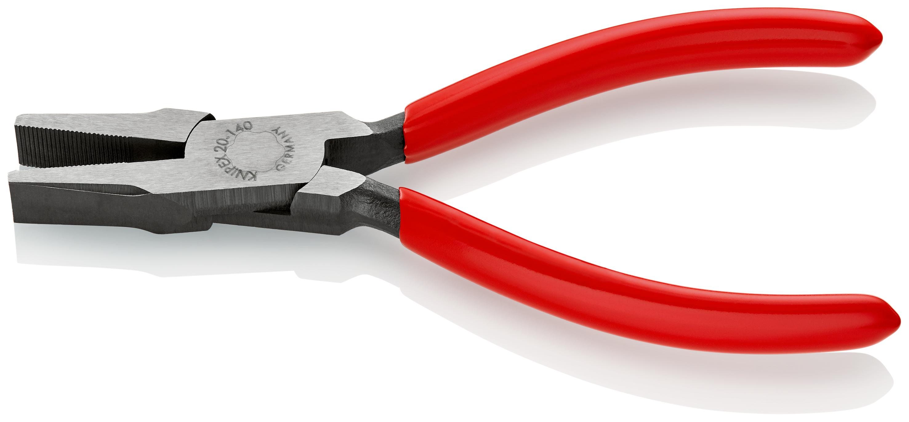 Knipex 20 01 140 Nose pliers, 140 mm Overall, Flat, Straight Tip, 28mm Jaw