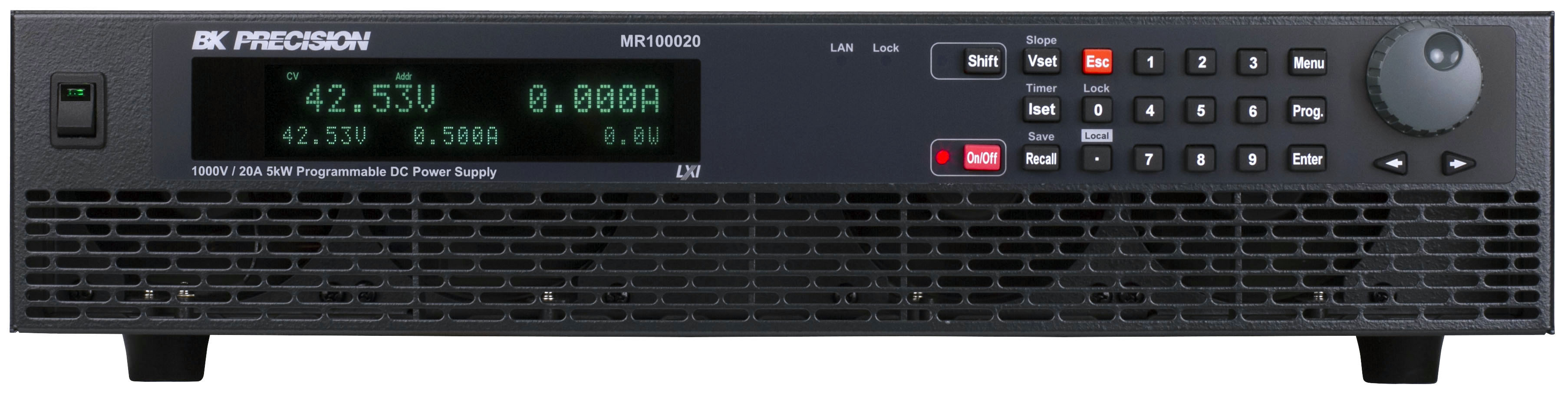 BK Precision MR Series Bench Power Supply, 1000V, 20A, 1-Output, 5000W