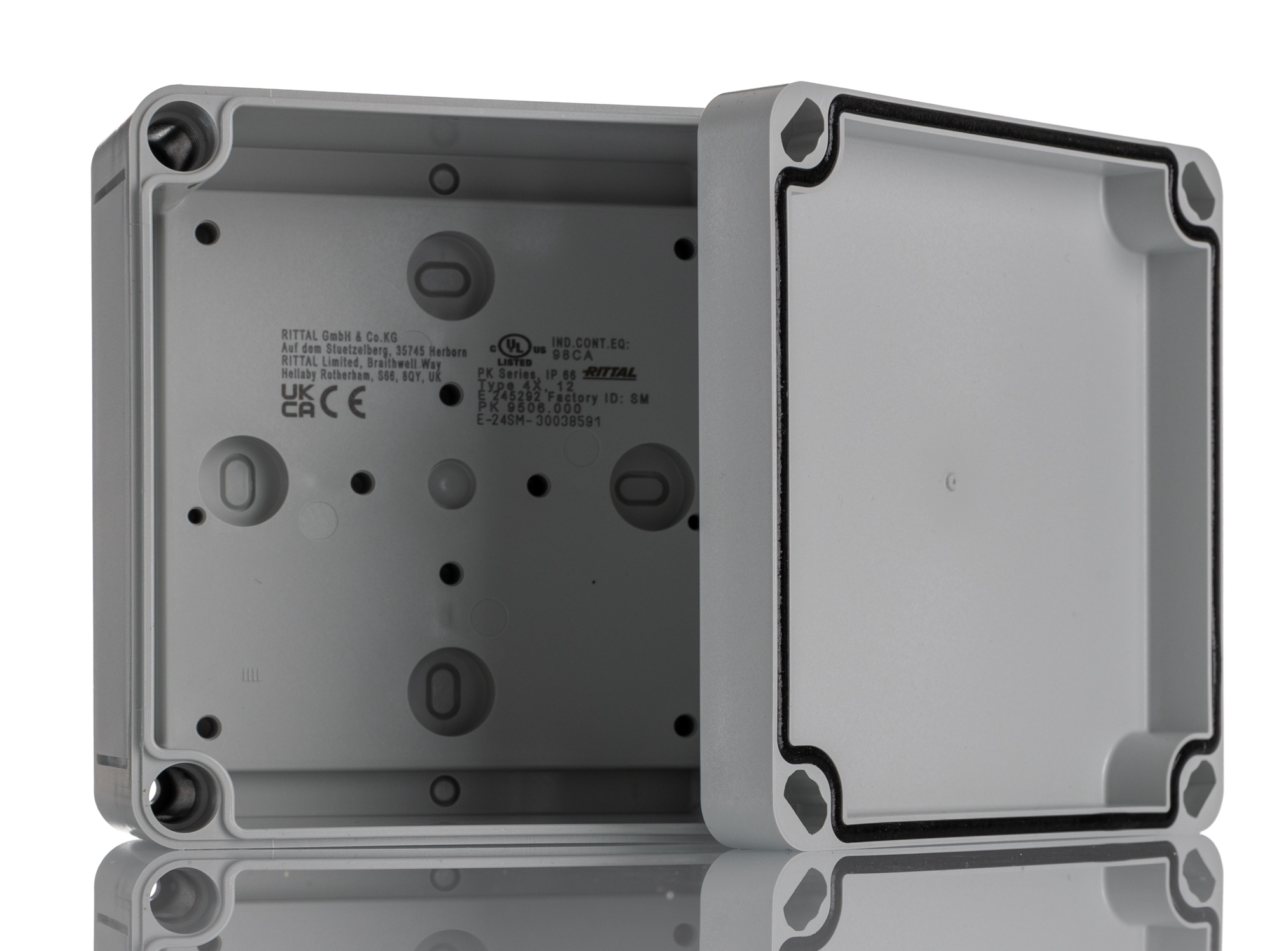 Rittal PK Series Plastic Wall Box, IP66, 110 mm x 110 mm x 66mm