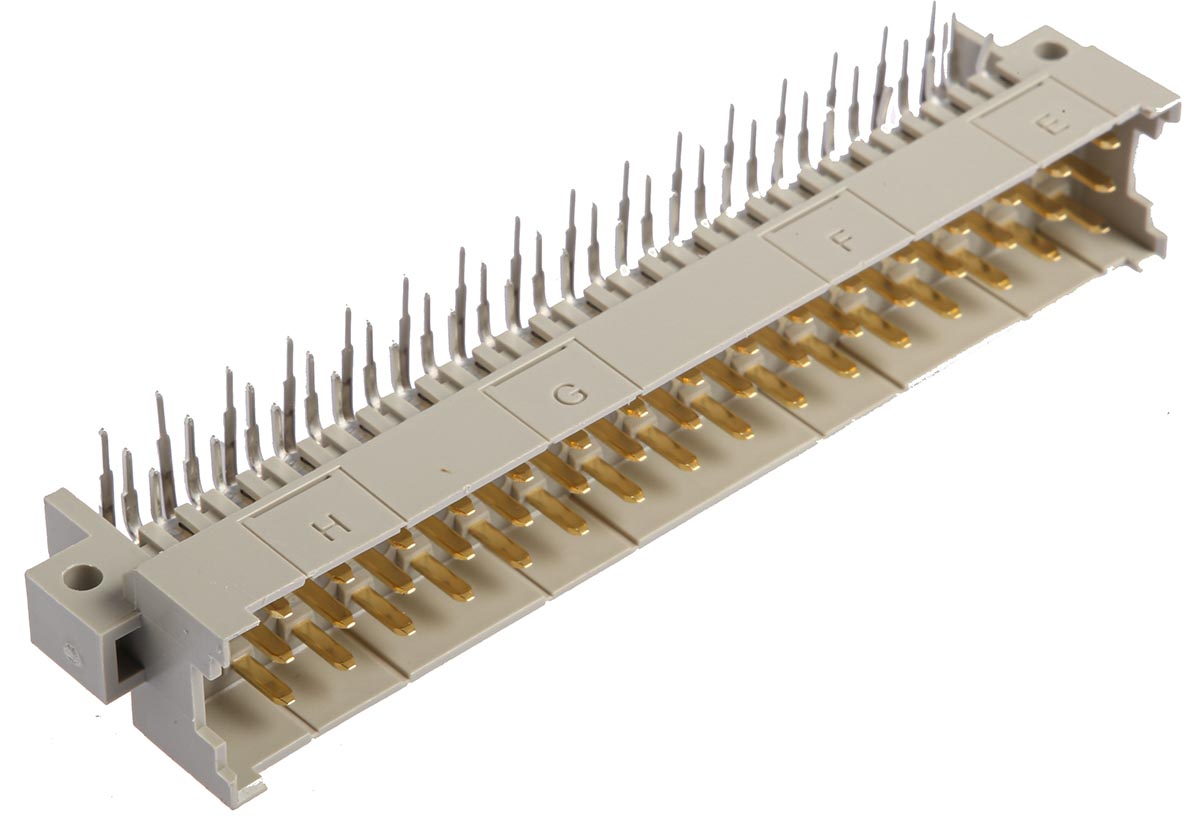 HARTING DIN 41612 48 Way 5.08mm Pitch, Type Connector Class C2, 3 Row, Right Angle DIN 41612 Connector, Plug