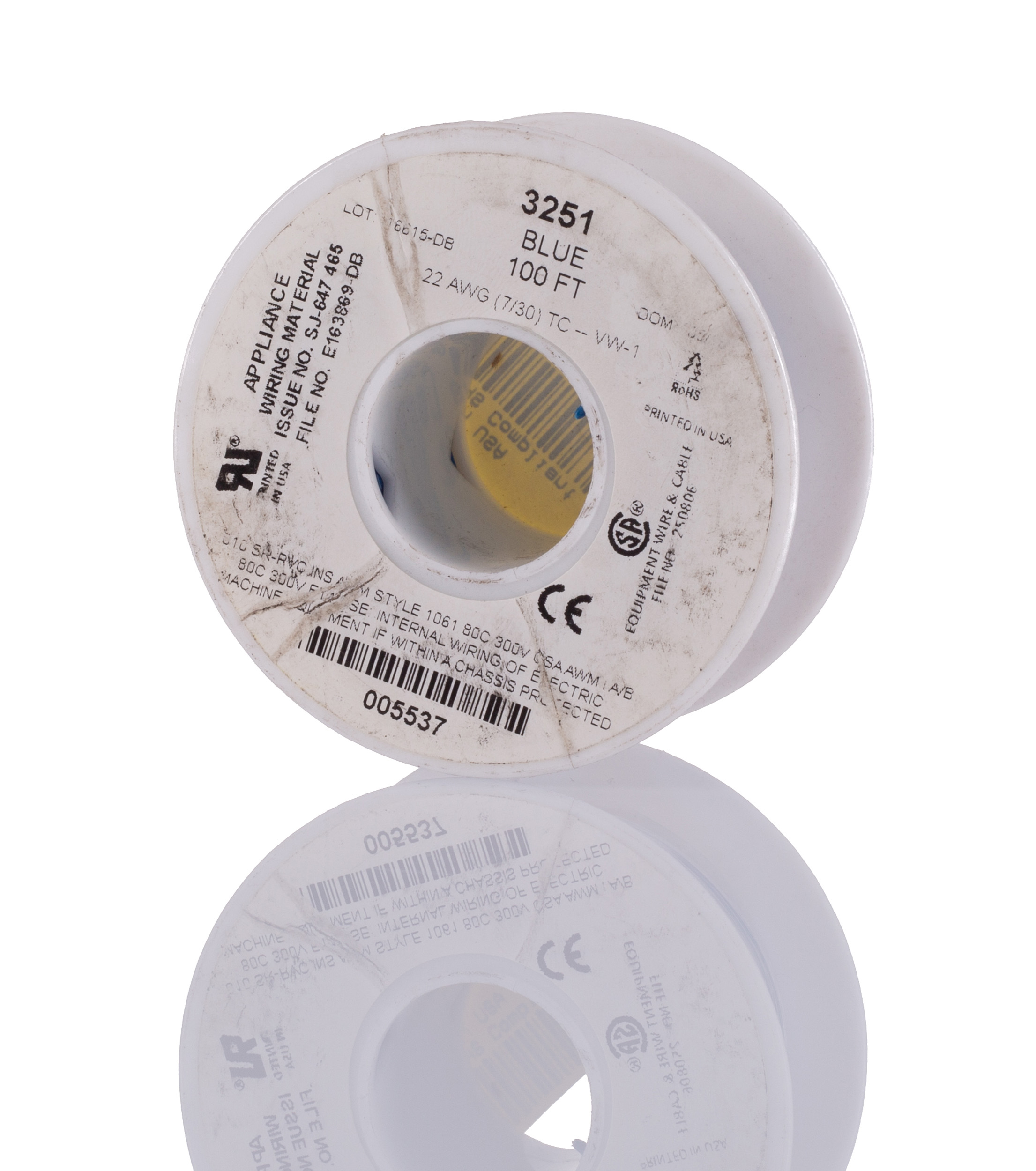 Alpha Wire Hook-up Wire PVC Series Blue 0.33 mm² Hook Up Wire, 22 AWG, 7/0.25 mm, 30m, SR-PVC Insulation, 3251 BL005