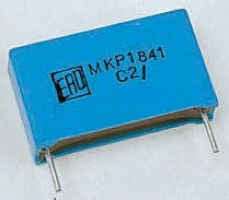 Vishay MKP1841 Polypropylene Film Capacitor, 2 kV dc, 700 V ac, ±5%, 4.7nF, Through Hole