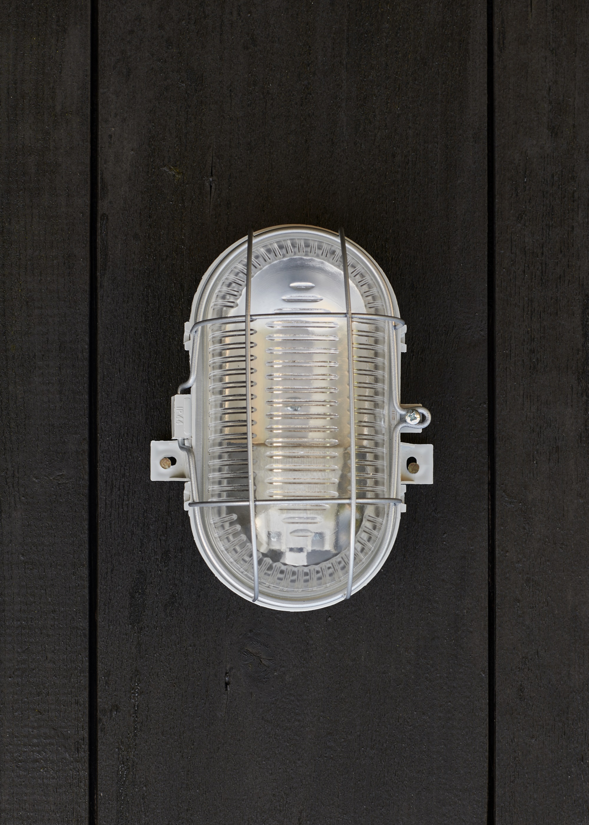 RoBust Bulkhead E27 Oval S Grey IP44