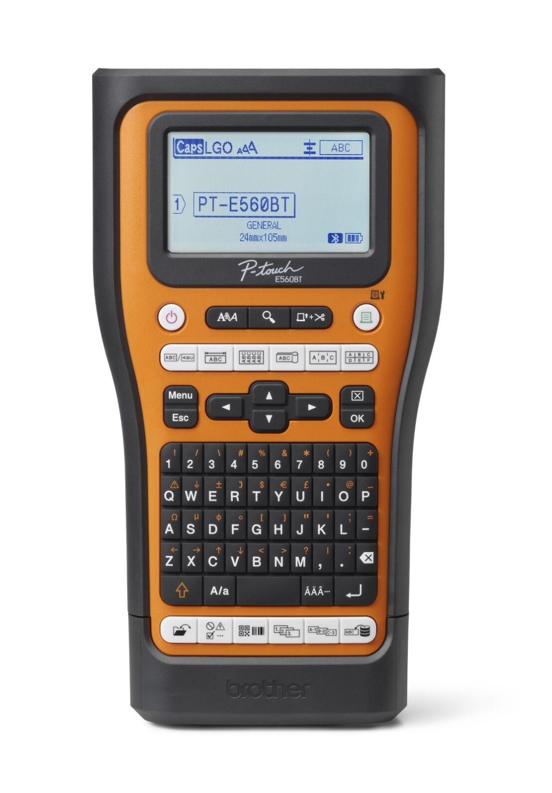 Brother PTE560BTVPQL1 Handheld Label Printer, 24mm Max Label Width