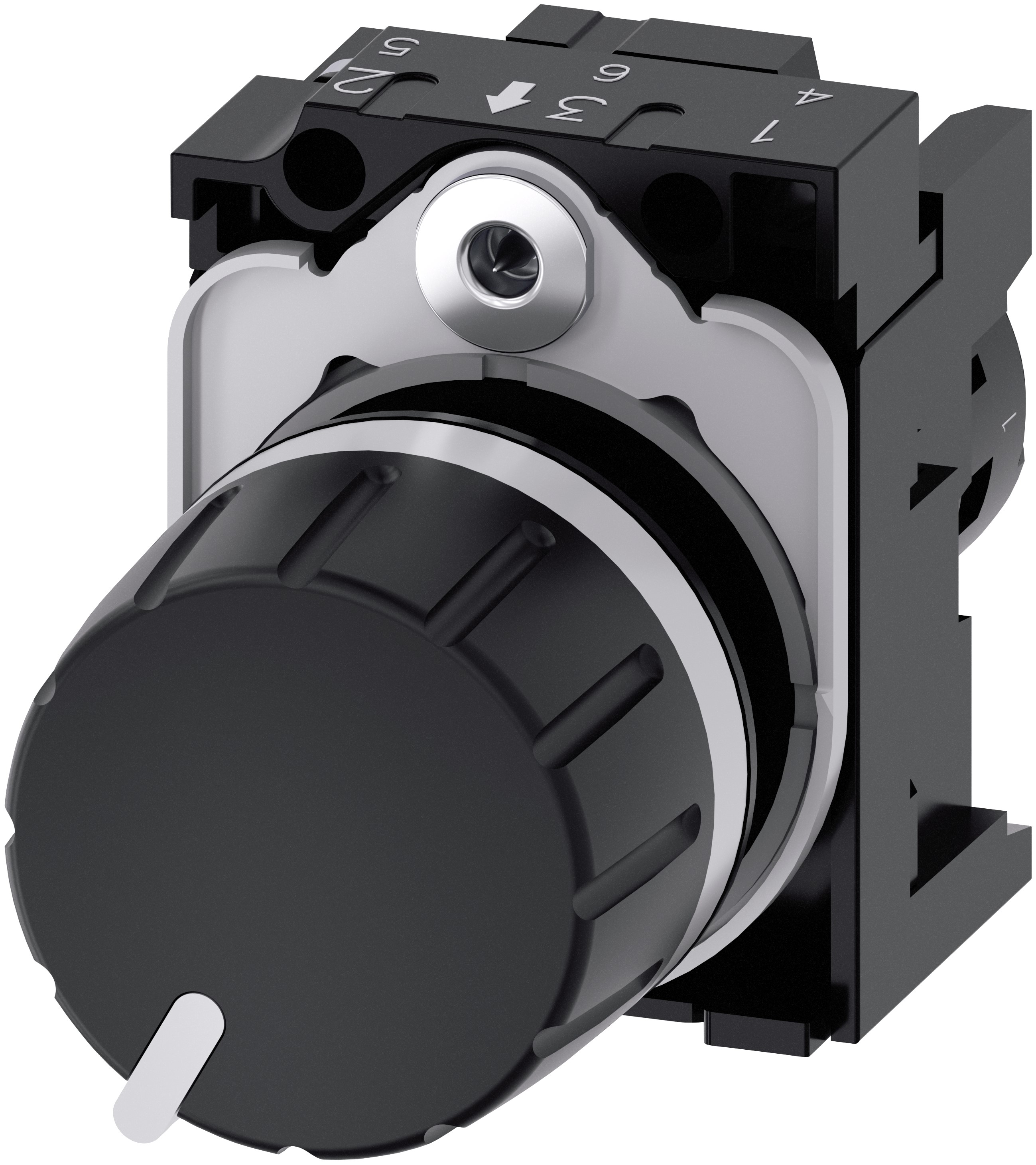 Siemens 3SU1 2.2kΩ Rotary Potentiometer 1-Gang Panel Mount, 3SU1200-2PW10-1AA0