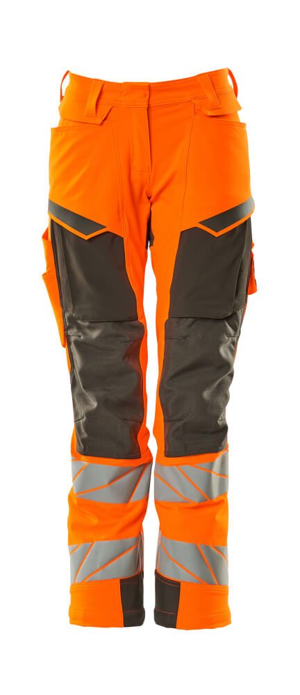 Mascot Workwear 19078-511 Orange Hi Vis Trouser Water Repellent, Lightweight 104 cm 104 cm Leg Length 76cm