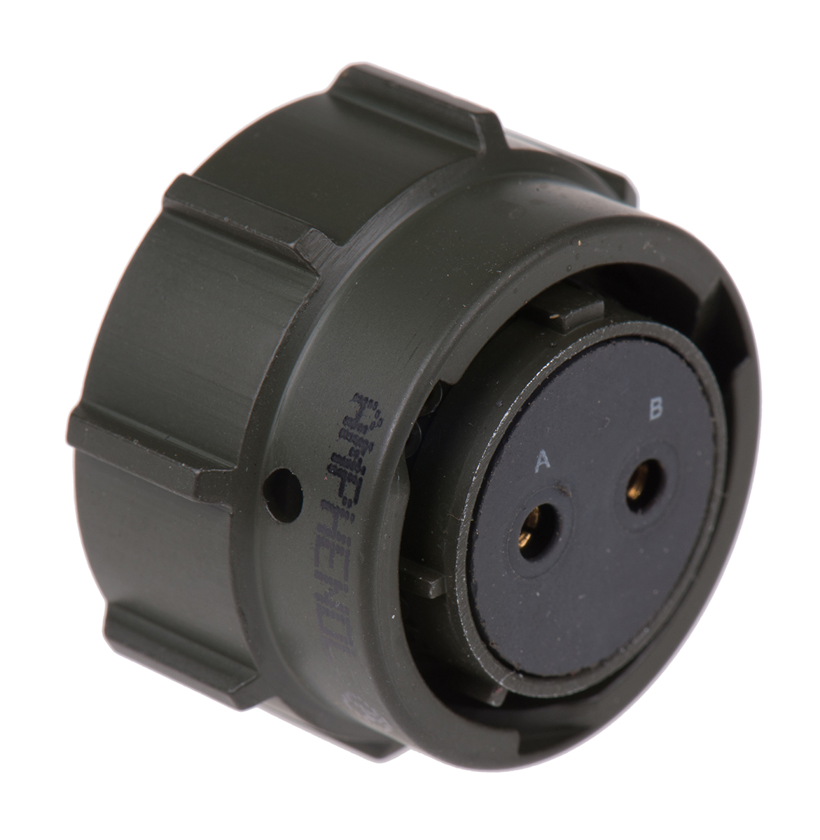Amphenol Limited, 62GB 2 Way Cable Mount MIL Spec Circular Connector PlugOlive, Socket Contacts,Shell Size 14, Bayonet