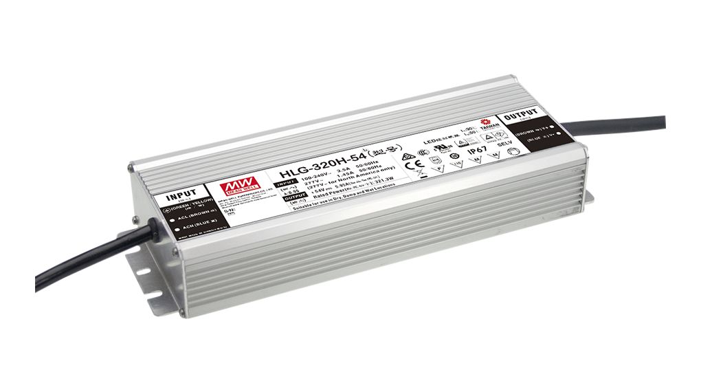 MEAN WELL, 305V Output, 320W Output, 1.05A Output, Constant Current Dimmable