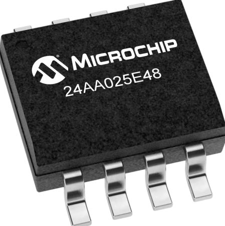 Microchip 24AA025E48-I/SN,  2 kB EEPROM 8-Pin SOIC 2 Wire I2C