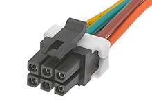 Molex 6 Way Female Micro-Fit TPA to 6 Way Female Micro-Fit TPA Wire to Board Cable, 150mm