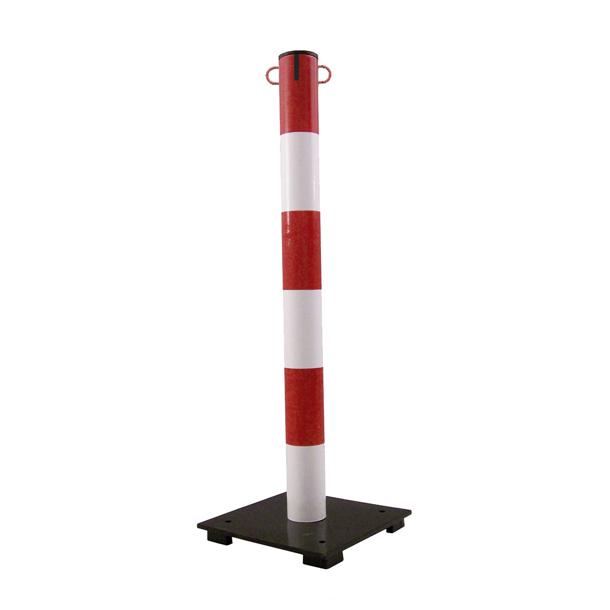 RS PRO Red & White Steel Barrier Post