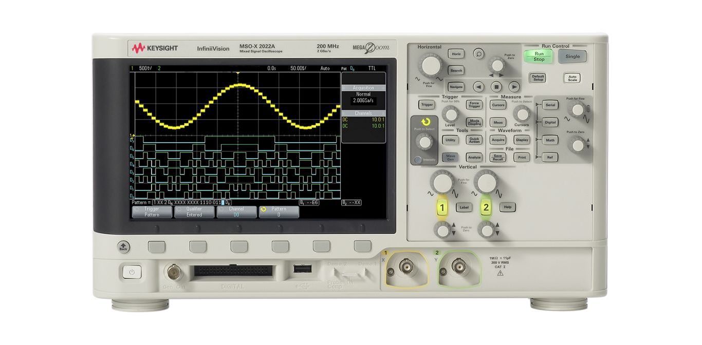 Keysight Technologies DSOX2002A InfiniiVision 2000 X Series, 70MHz Bench Oscilloscope, 2 Analogue Channels