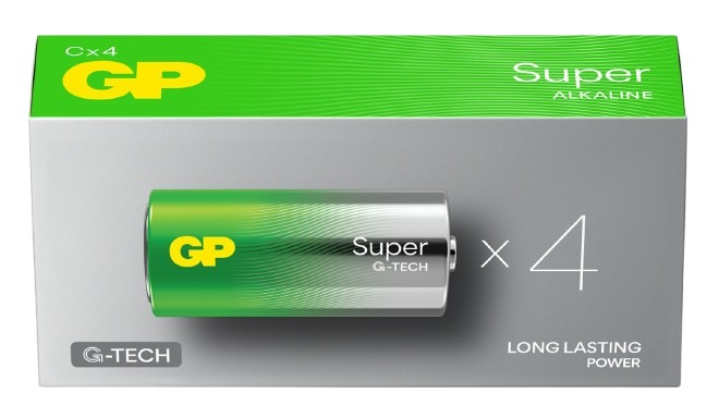 Gp Batteries GP Batteries Super Alkaline 1.5V Alkaline Manganese Dioxide C Batteries