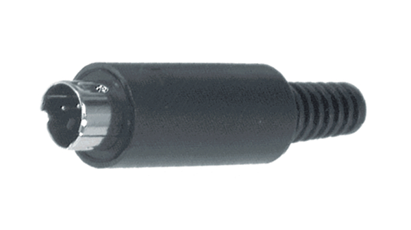 Deltron Connectors 8 Pole Din, 1A, 250 V, Plug, Cable Mount