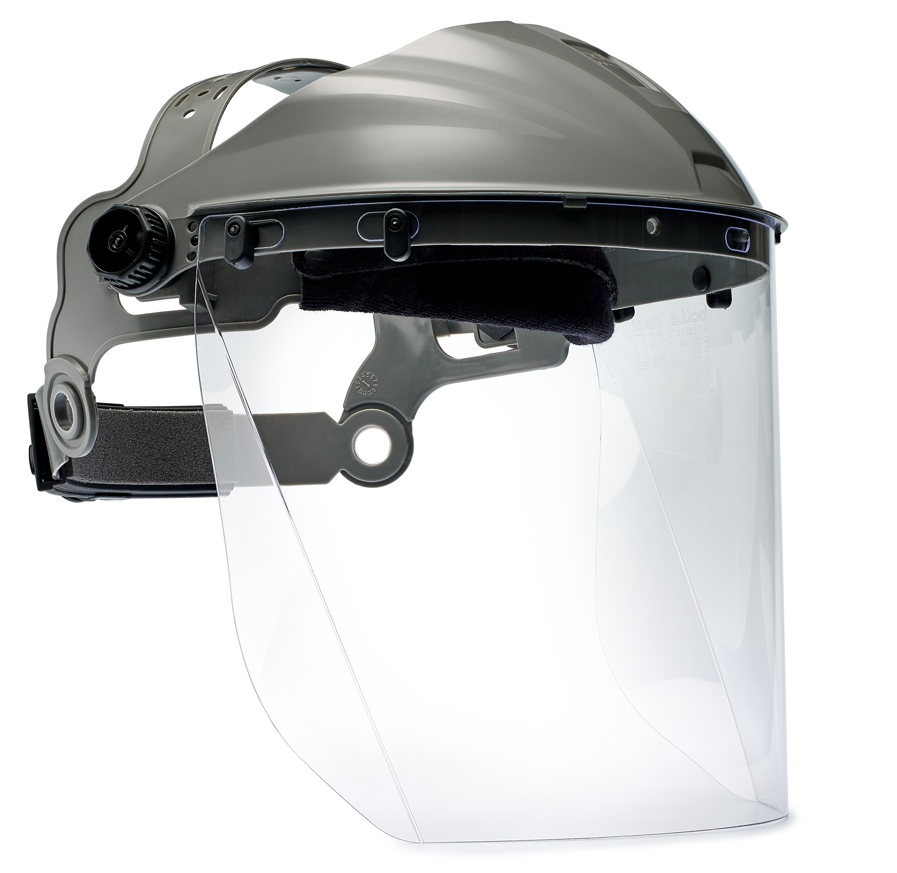 Bolle Safety Clear Flip Up PC Face Shield with Face Guard , Resistant To Heat