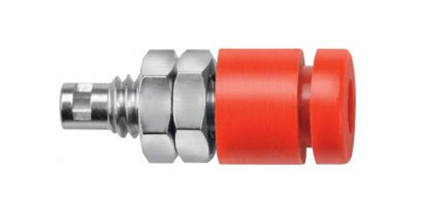 Schutzinger Yellow Female Banana Socket, Solder Termination, 10A, 30 V ac/dc, 60 V ac/dc, Nickel Plating