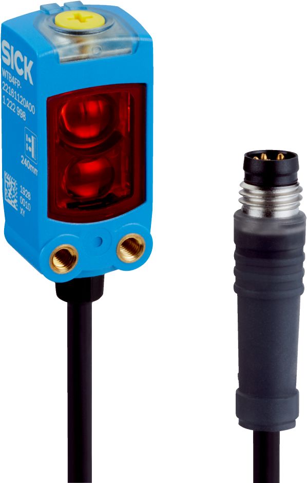 SICK Background Suppression Photoelectric Sensor, Rectangular Sensor, 100 mm Detection Range
