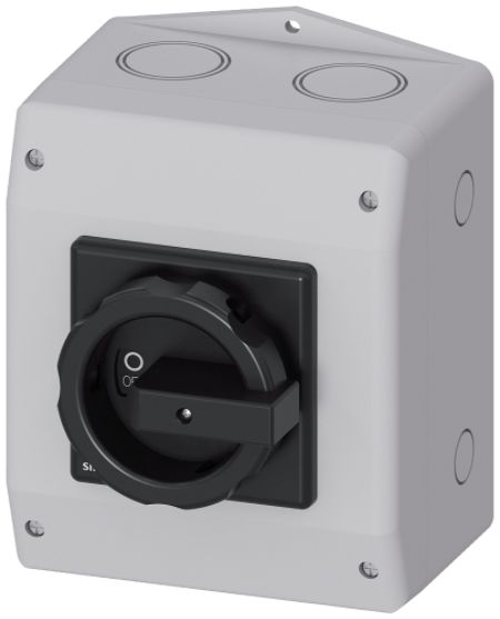 Siemens 3P Pole Panel Mount Non-Fused Switch Disconnector - 63A Maximum Current, 22kW Power Rating, IP65