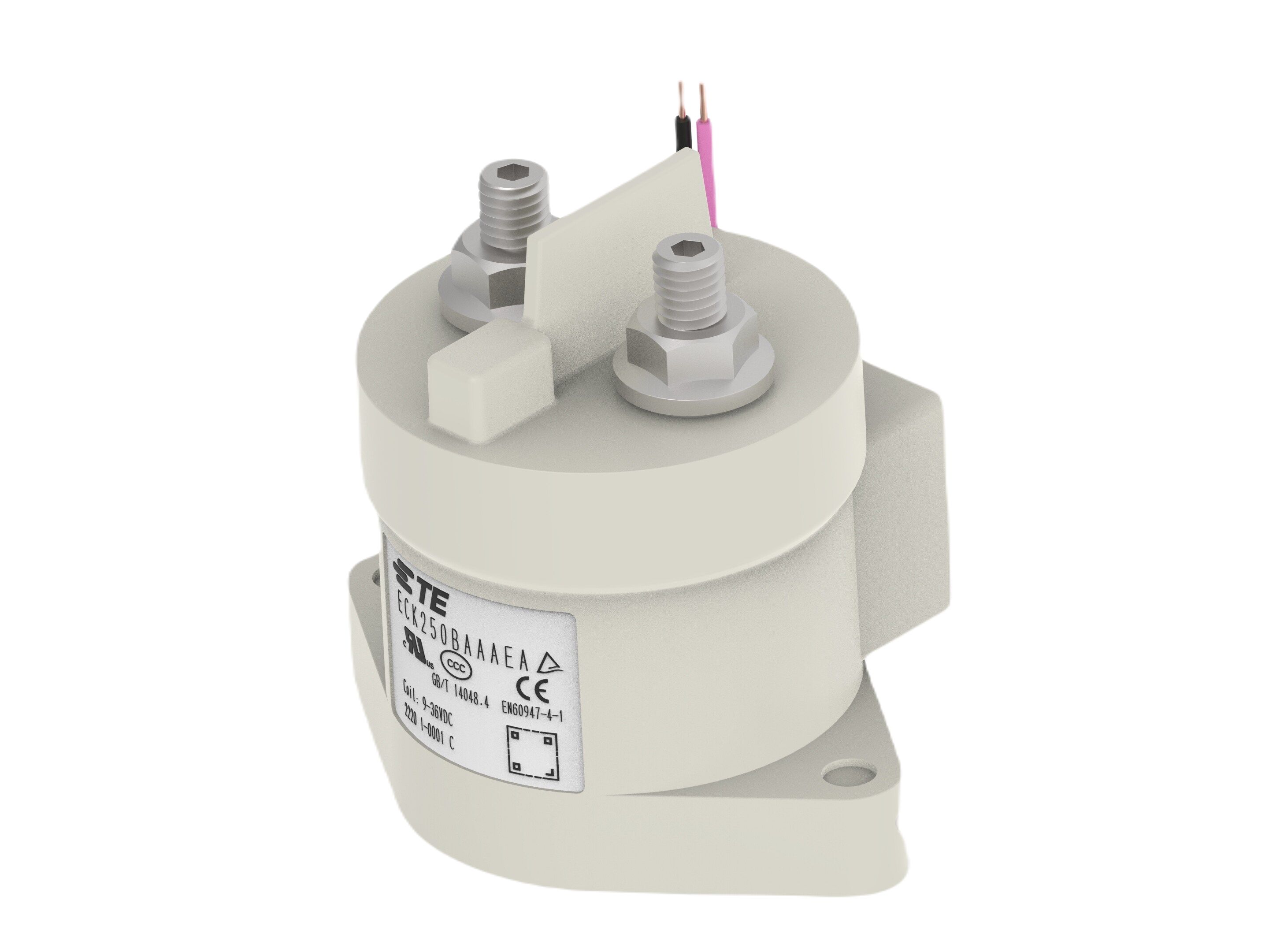 TE Connectivity ECK250B Contactor, 36 V dc Coil, 1-Pole, 500 A, 1.7 W, 1 NO, 1000V