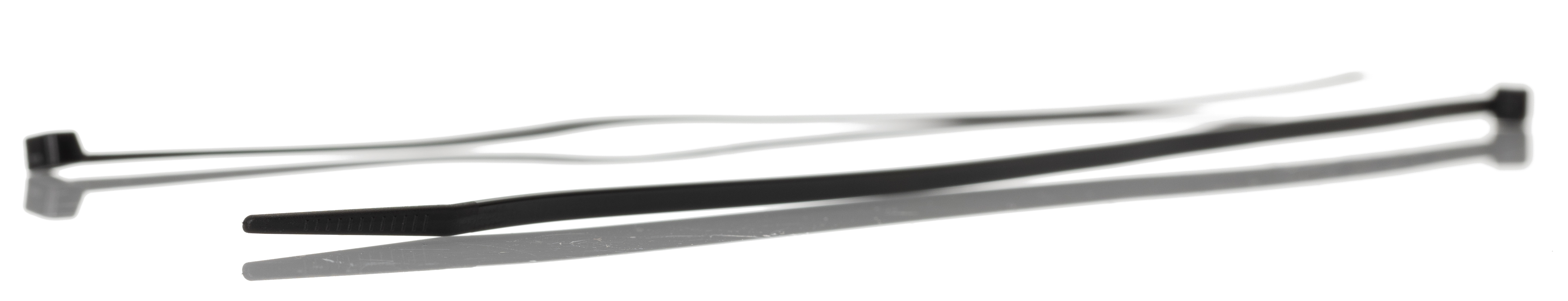 RS PRO Cable Tie, 292mm x 3.6 mm, Black Nylon, Pk-100