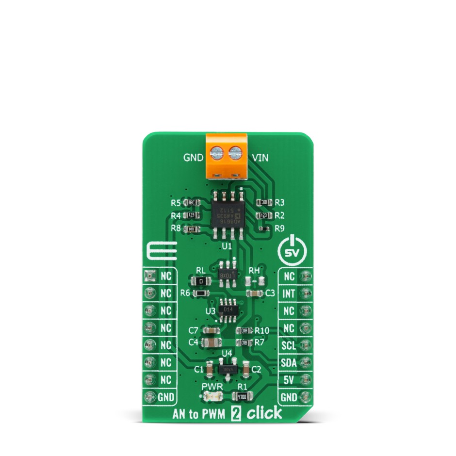 MikroElektronika MIKROE-4221 AN to PWM 2 Click mikroBus Click Board Signal Conversion Development Tool
