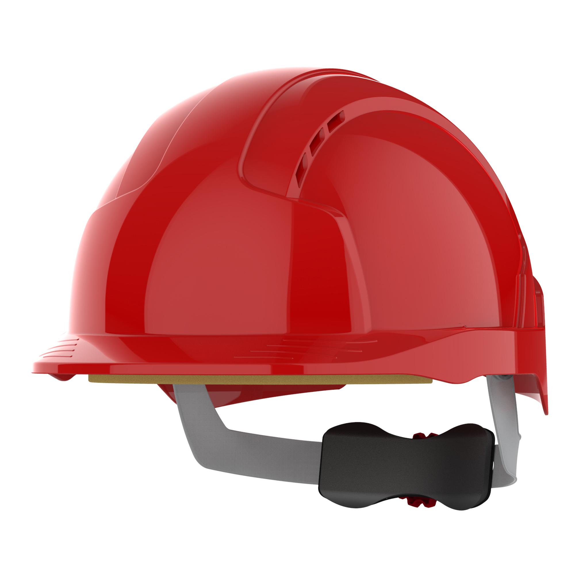 JSP EVOLite Red Safety Helmet, Ventilated