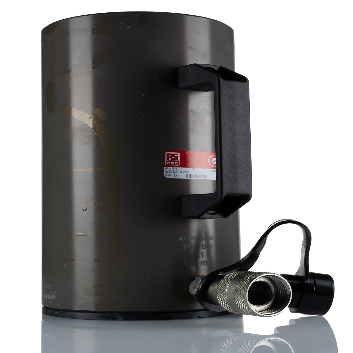 RS PRO Single, Portable General Purpose Hydraulic Cylinder, 50t, 150mm stroke