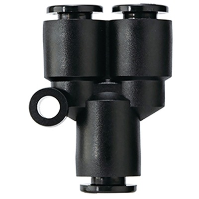 SMC KAU Series Union Y, 4 mm to 4 mm, Tube-to-Tube Connection Style, KAU04-00