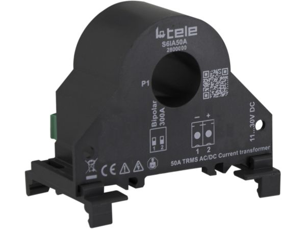 SensAct Series Solid Core Current Transformer, 0 → 50A Input, 0 → 50A, 4 → 20 mA Output, 11