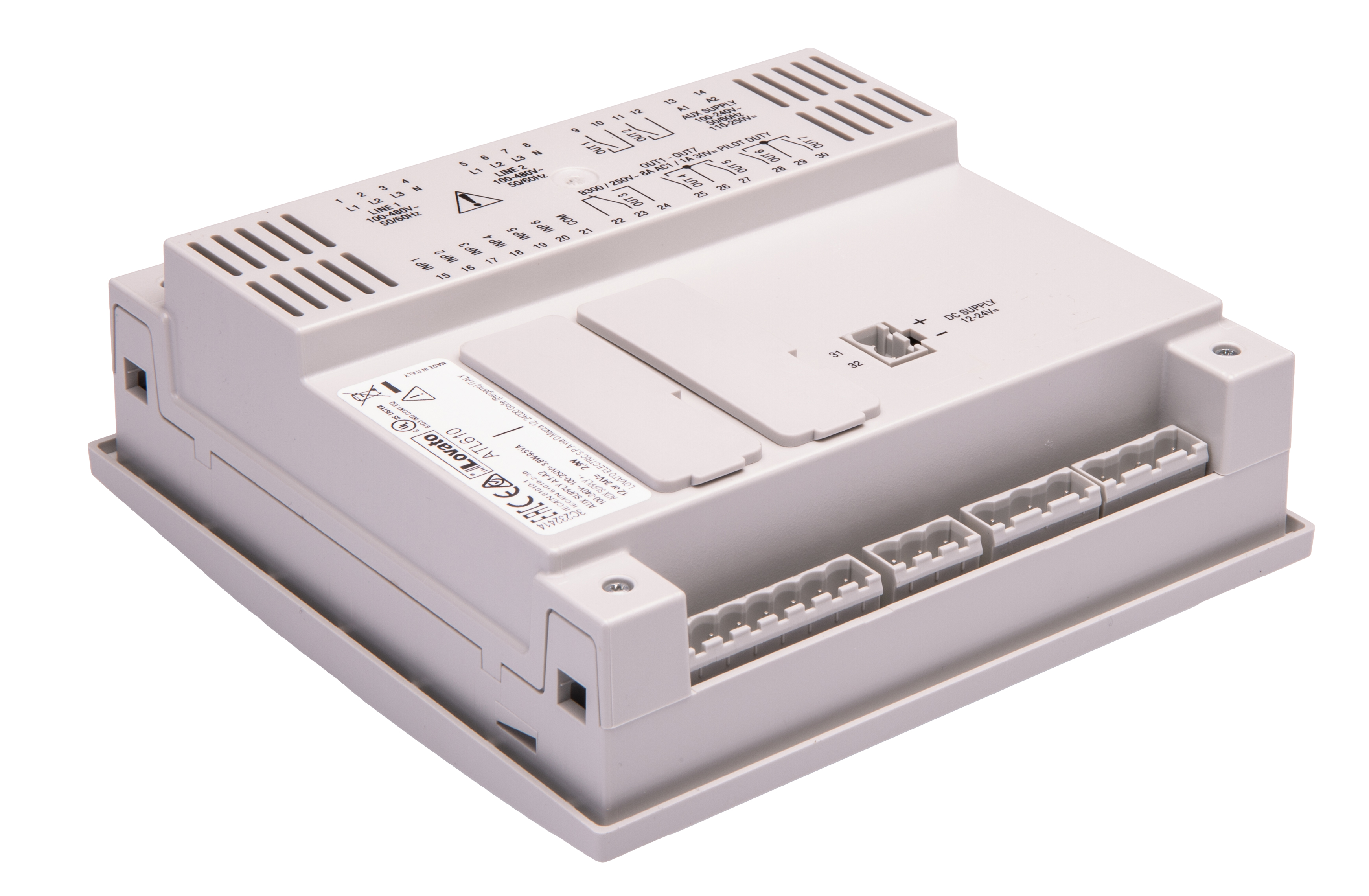 Lovato ATL Series Controller for Use with 2 Power Sources With Three Phase Control, 110 → 240 V ac Supply, Relay