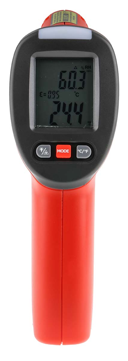 RS PRO RS-8662 IR Thermometer, -50°C Min, +260°C Max, ±1 % Accuracy, °C and °F Measurements With RS Calibration