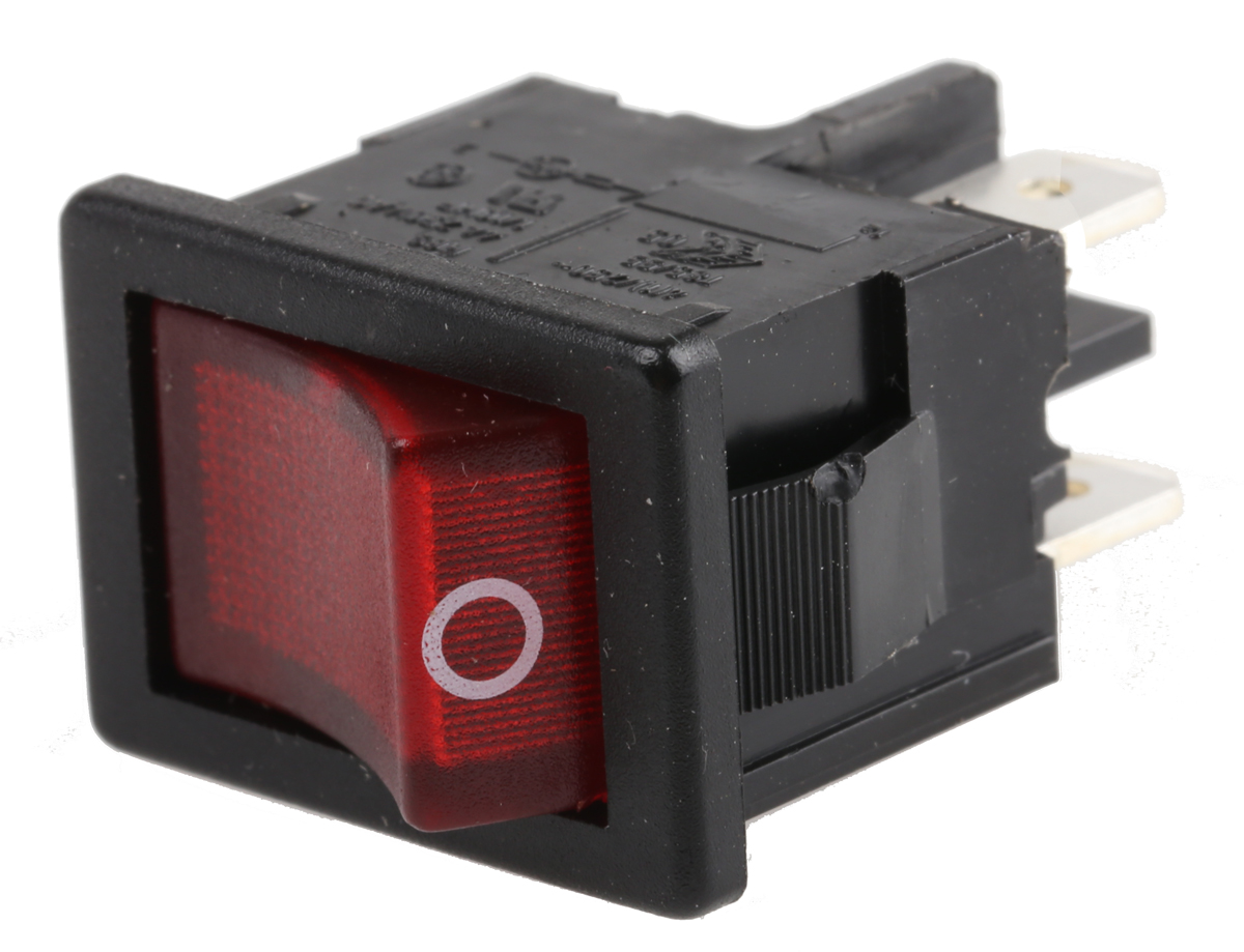 Marquardt Illuminated DPST, On-Off Rocker Switch Panel Mount