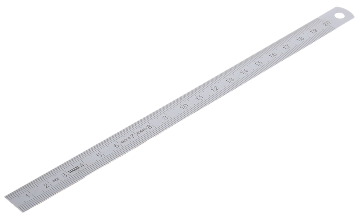 MikronTec 200mm Stainless Steel Metric Ruler