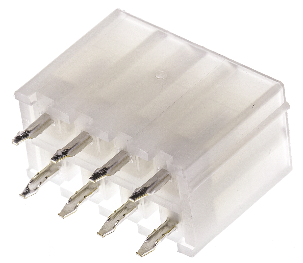 Molex Mini-Fit Jr Series Straight Through Hole PCB Header, 8 Contact(s), 4.2 mm Pitch, 2 Row, Shrouded