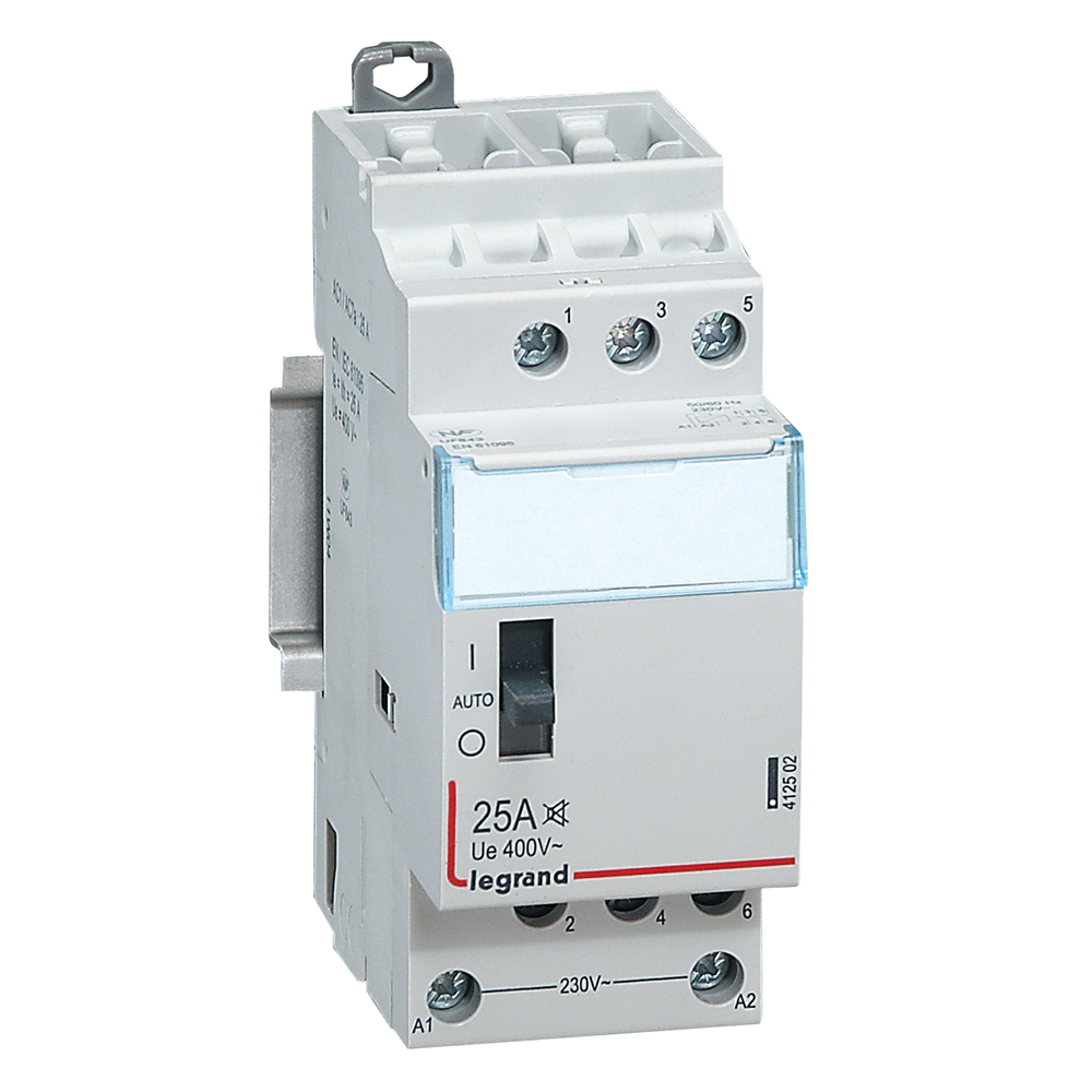 Legrand Contactor, 230 V Coil, 3-Pole, 3000 W, 3 NO
